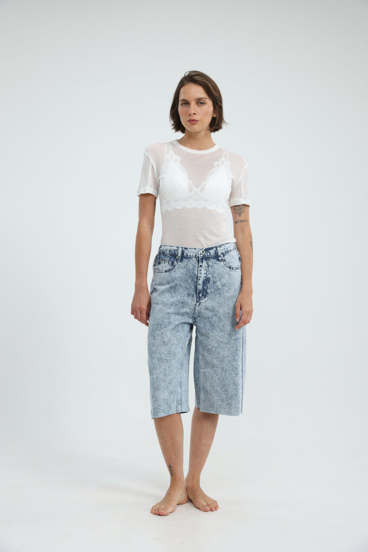 Star 600 Light Blue Bermuda Denim