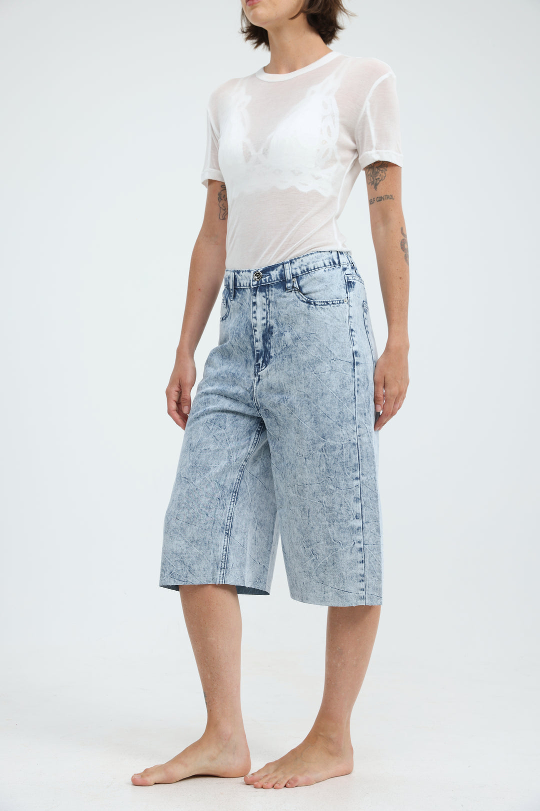Star 600 Light Blue Bermuda Denim