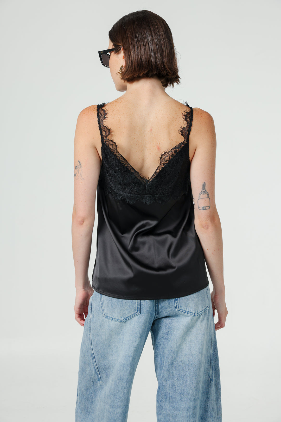 Lace Black Tank