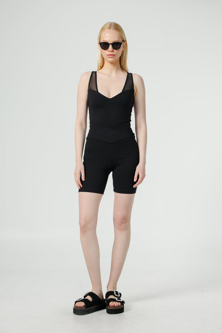 Dani Black Short Leggings