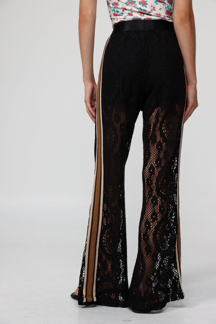 Key Black Striped Bottoms
