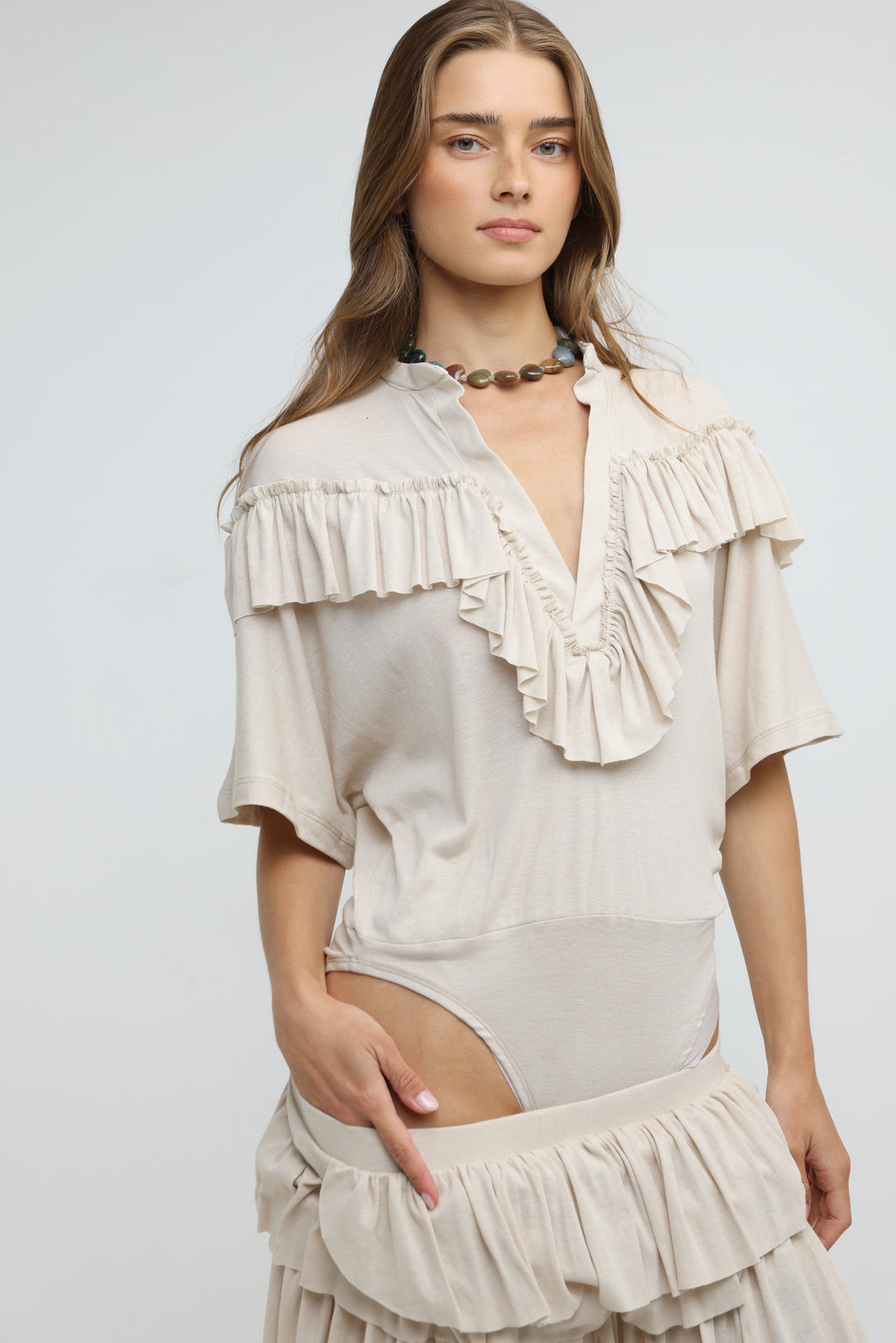 Terra Beige Bodysuit