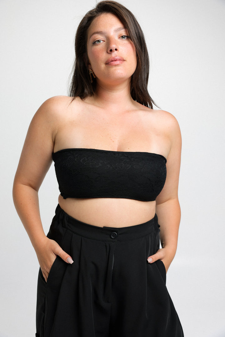 Strapless Black Bra