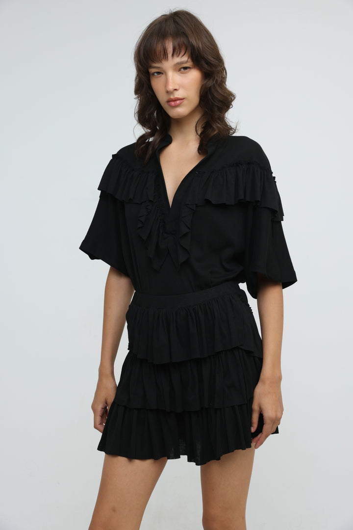Sol Black Mini Skirt