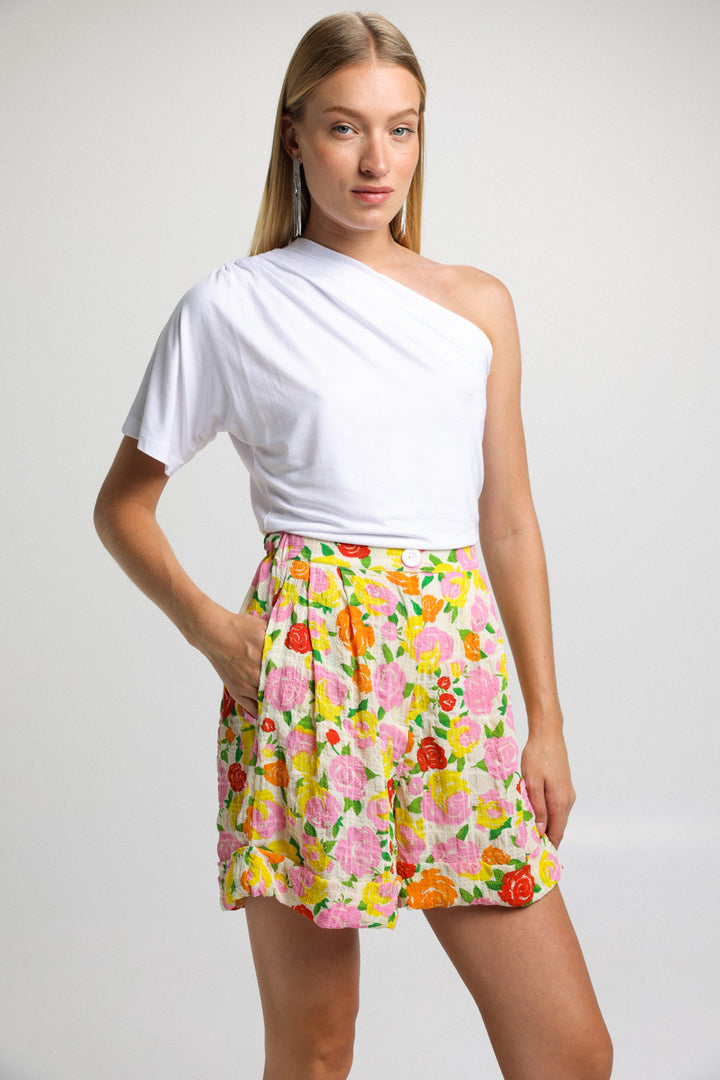 Arie Blossom Print Shorts