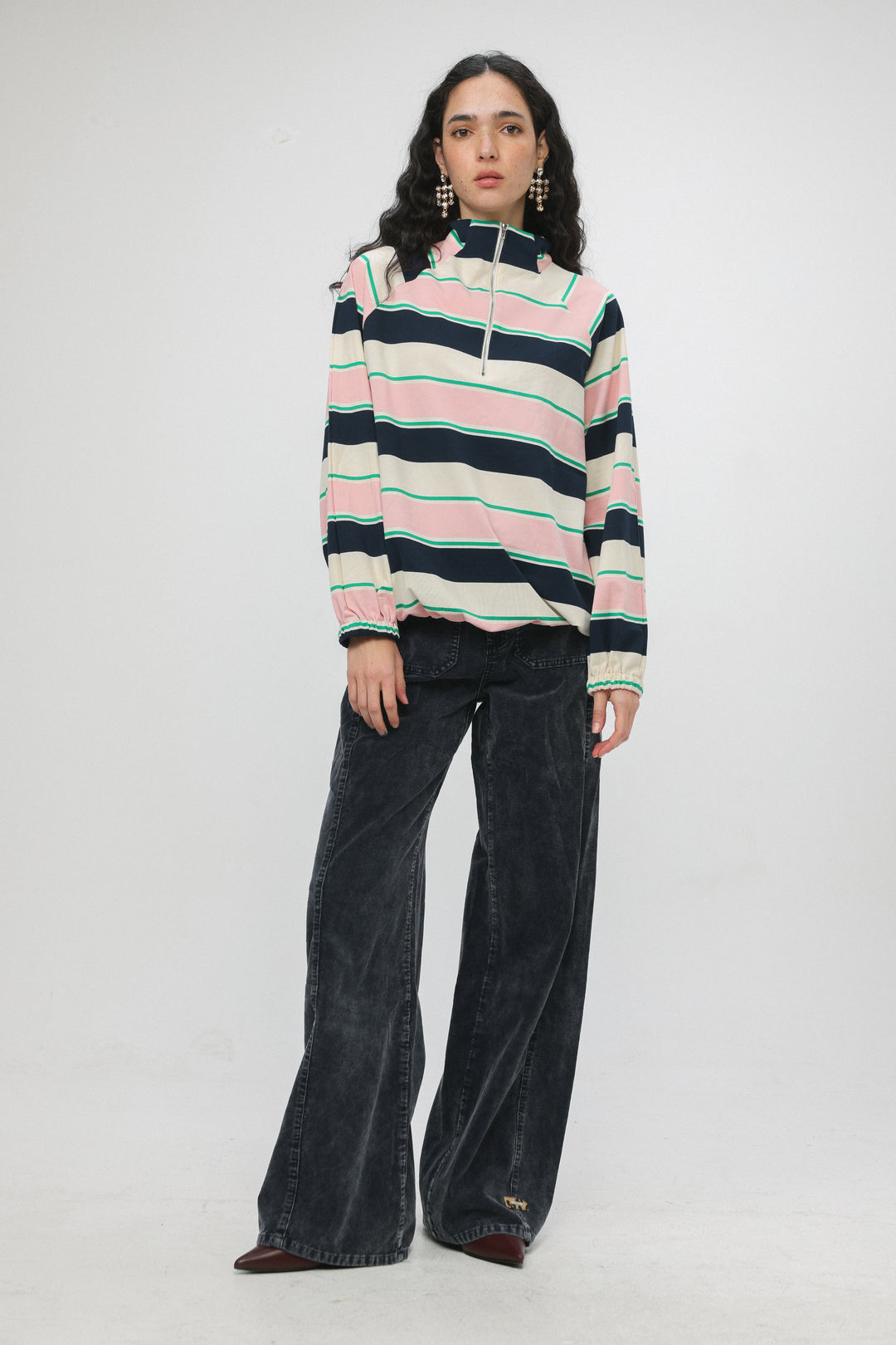 Adam Pink Striped Polo