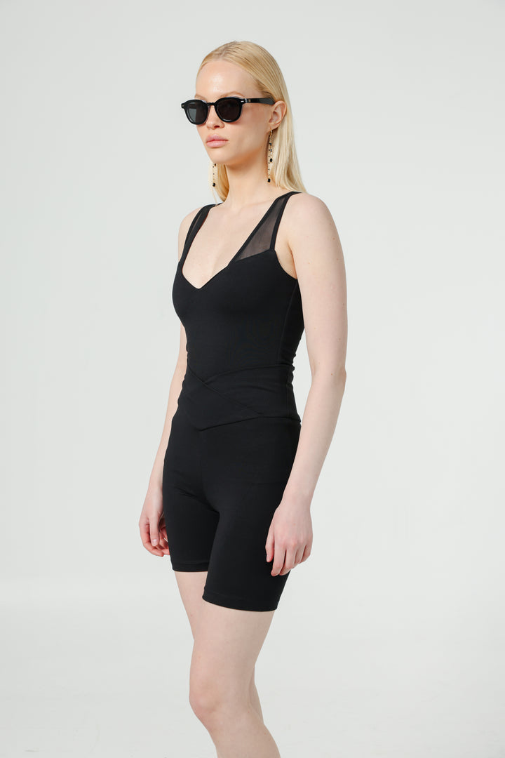 Stay Black Mesh Tank