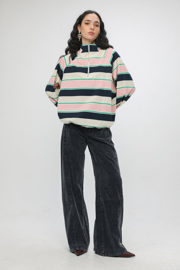 Adam Pink Striped Polo