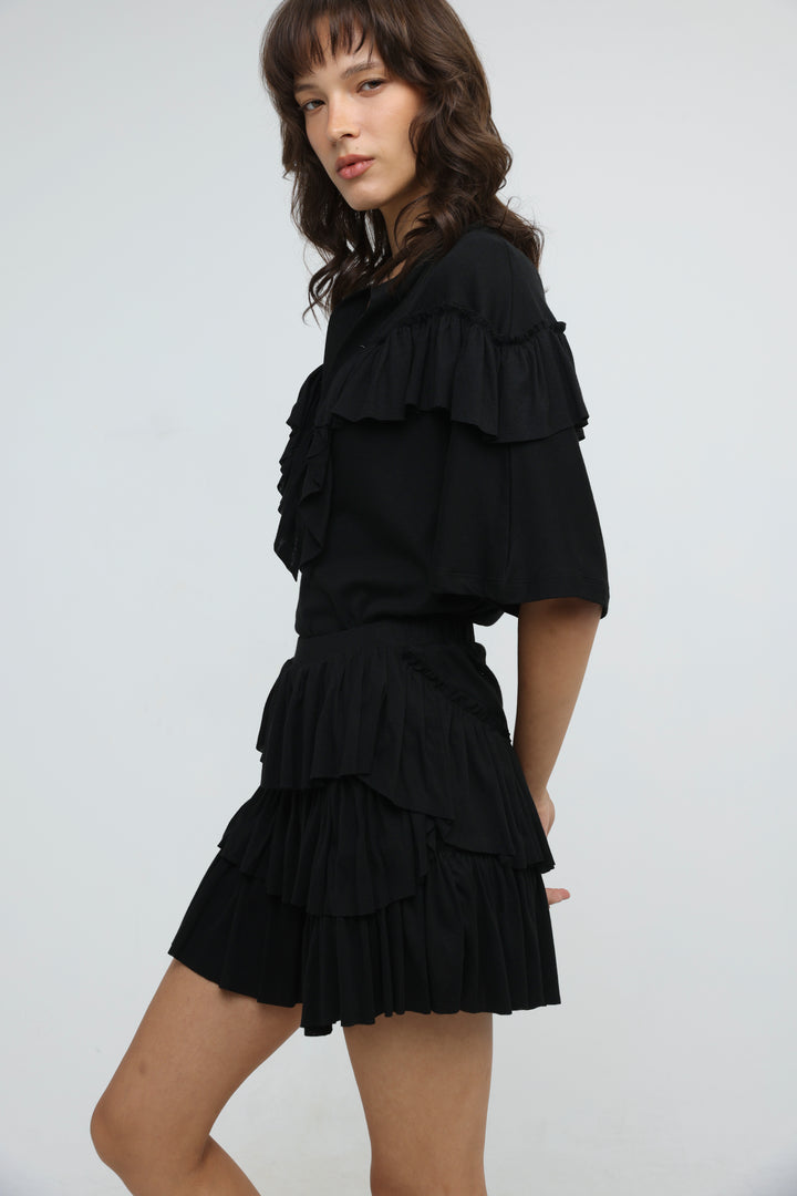 Sol Black Mini Skirt