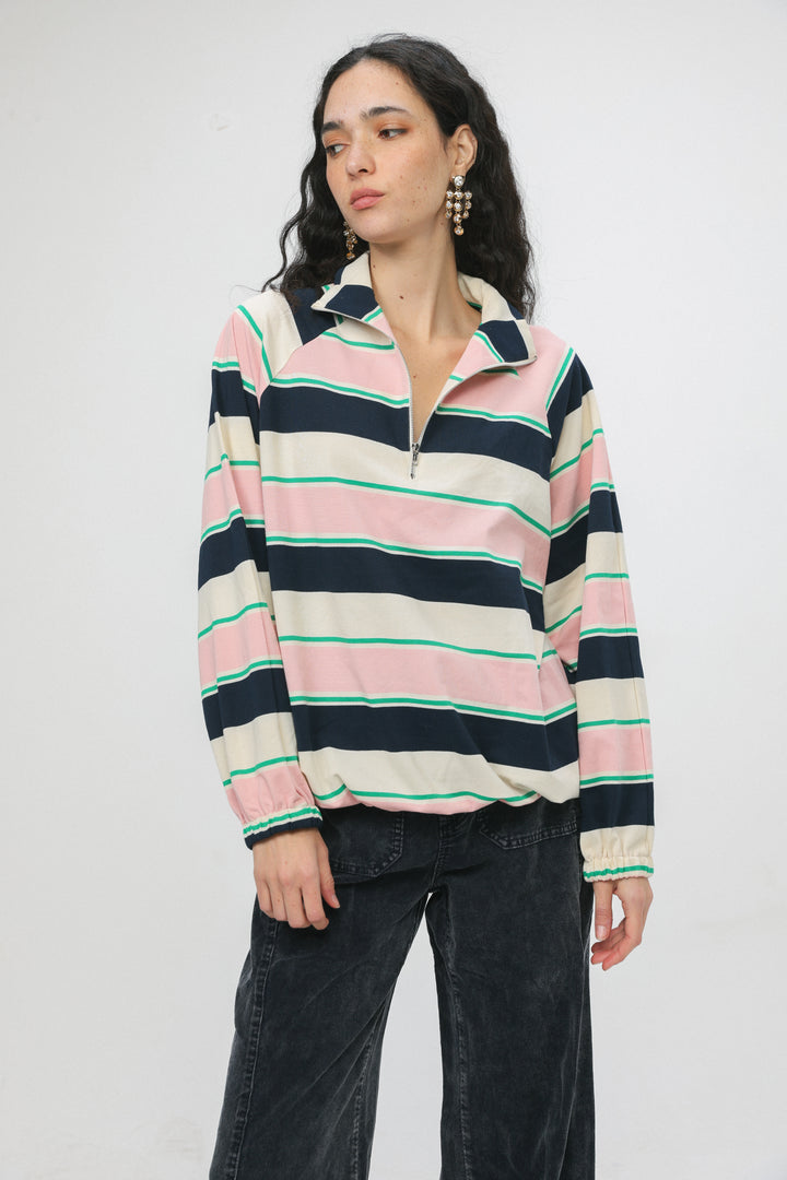 Adam Pink Striped Polo