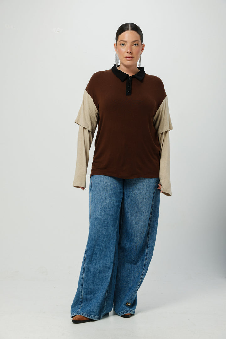 Friend Brown Polo