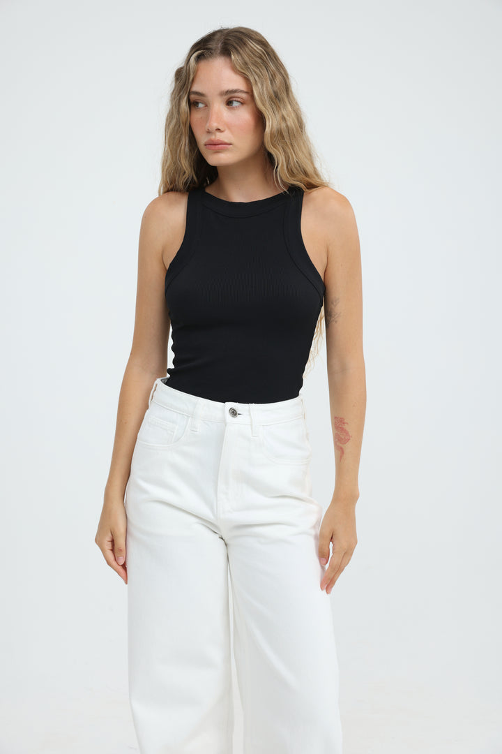 Clean46 Black Rib Tank