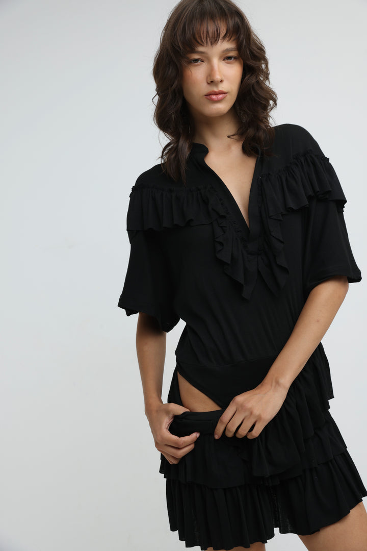Terra Black Bodysuit