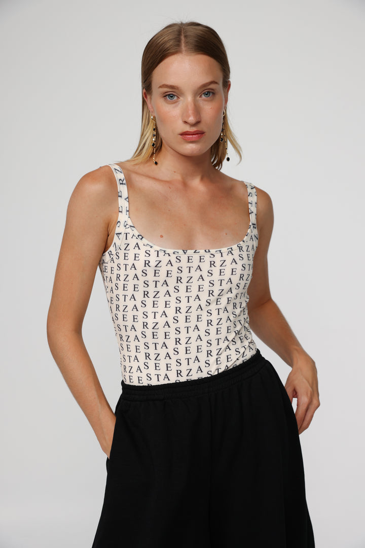 Mirror Cream Bodysuit