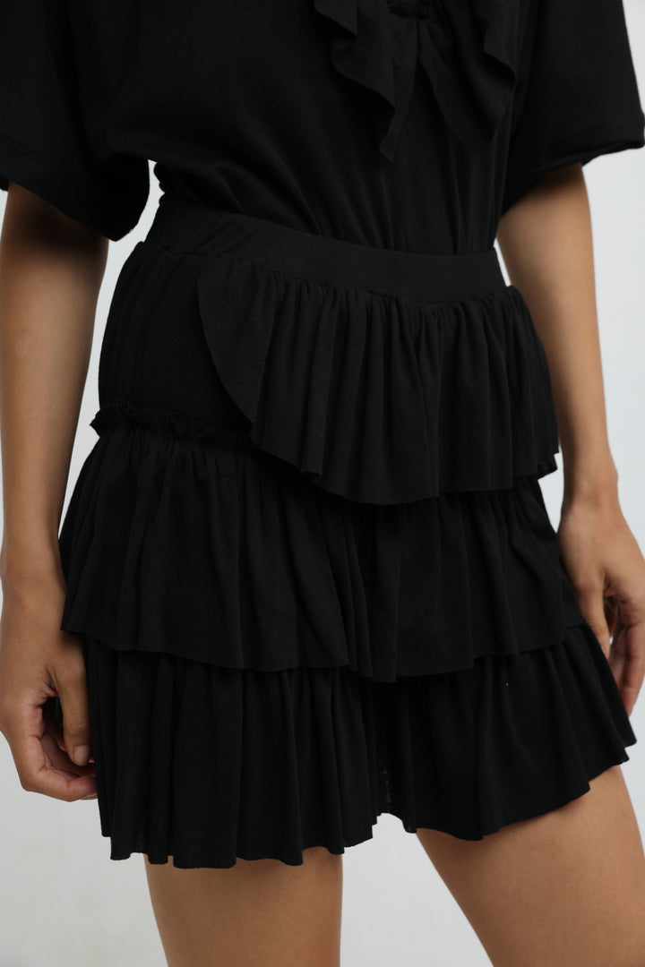 Sol Black Mini Skirt