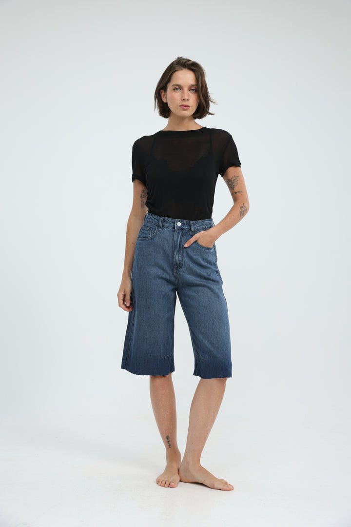 Star 714 Dark Blue Bermuda Denim