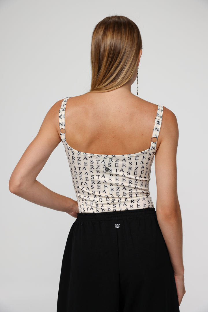 Mirror Cream Bodysuit