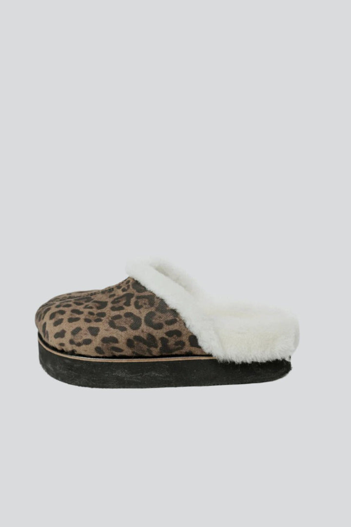 DNA No.18 Leopard&Cream Platform Mules