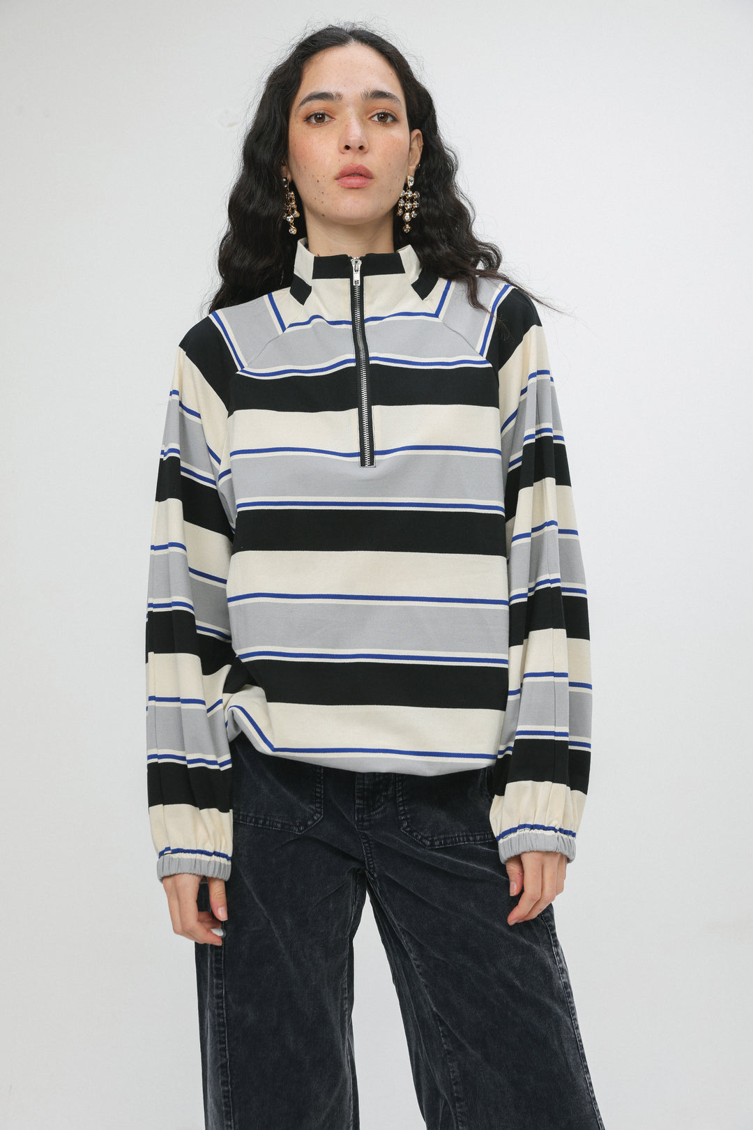 Adam Grey Striped Polo
