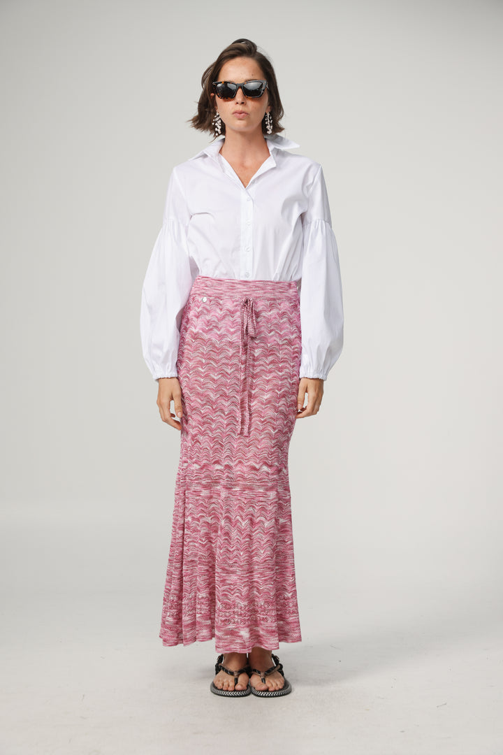 Pink Knitted Skirt