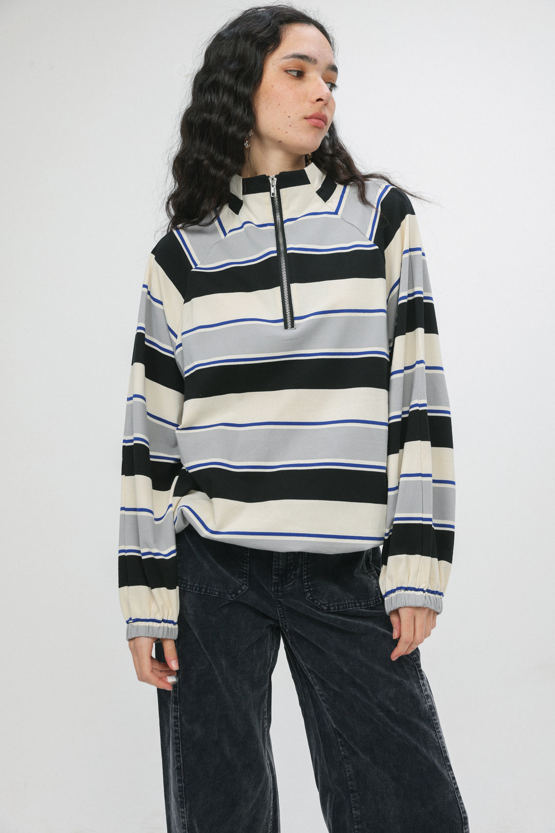 Adam Grey Striped Polo