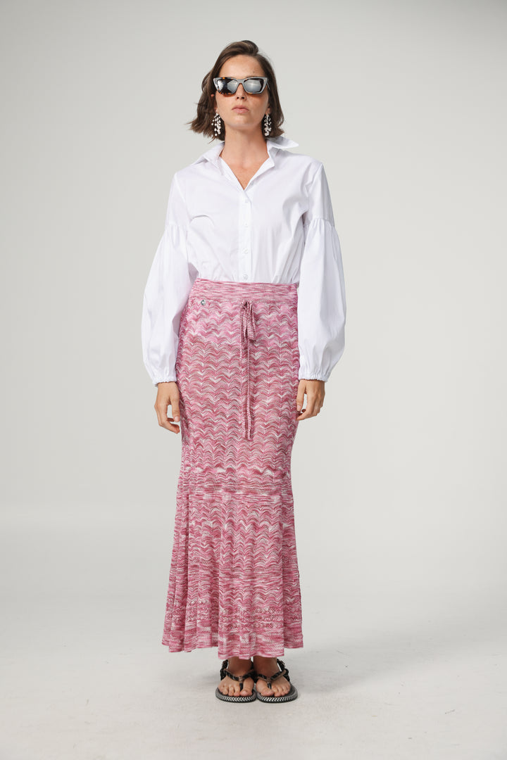 Pink Knitted Skirt