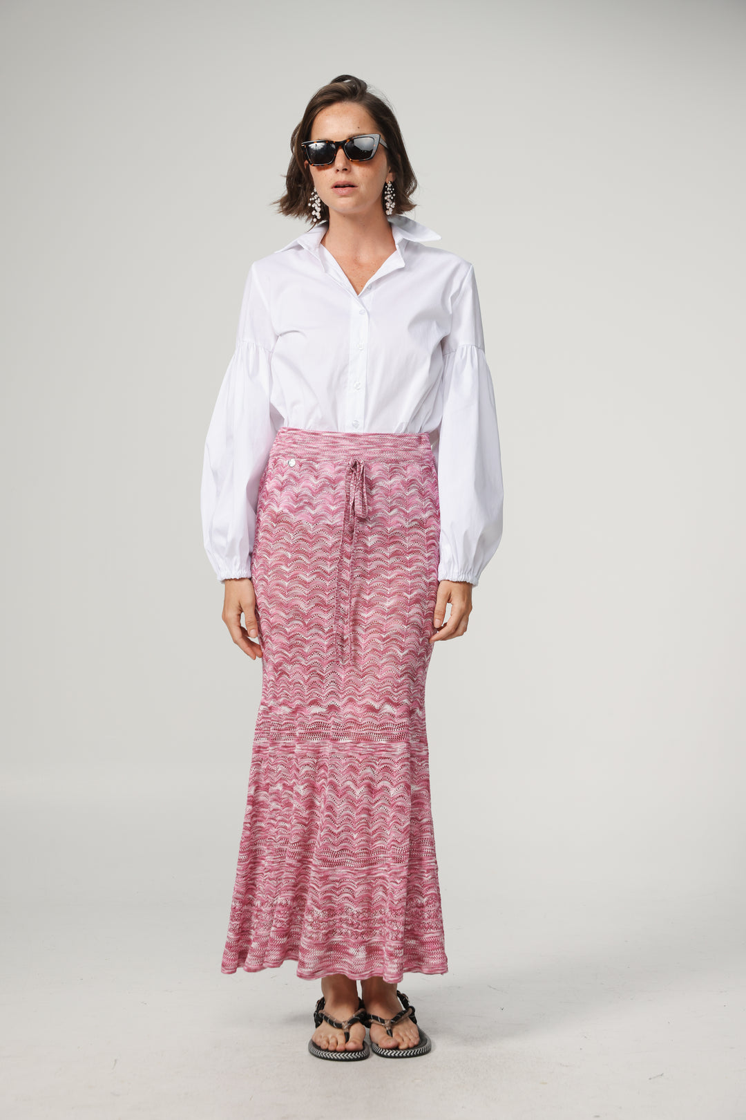 Pink Knitted Skirt