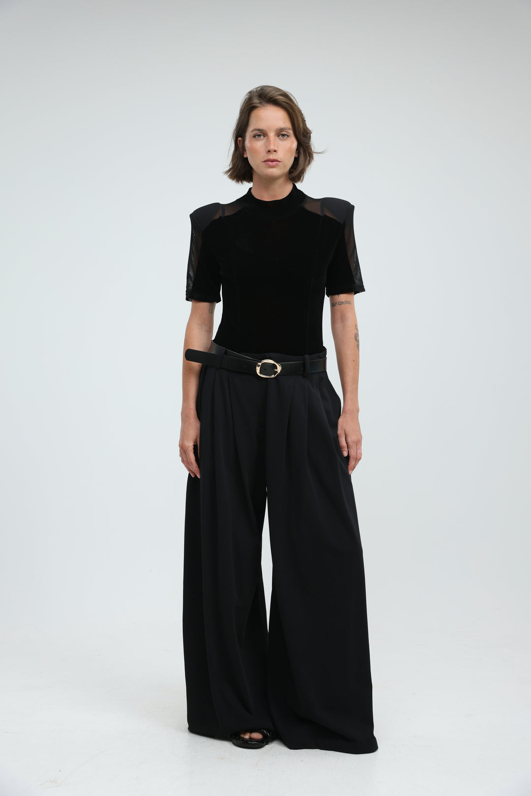 Folder Black Bodysuit