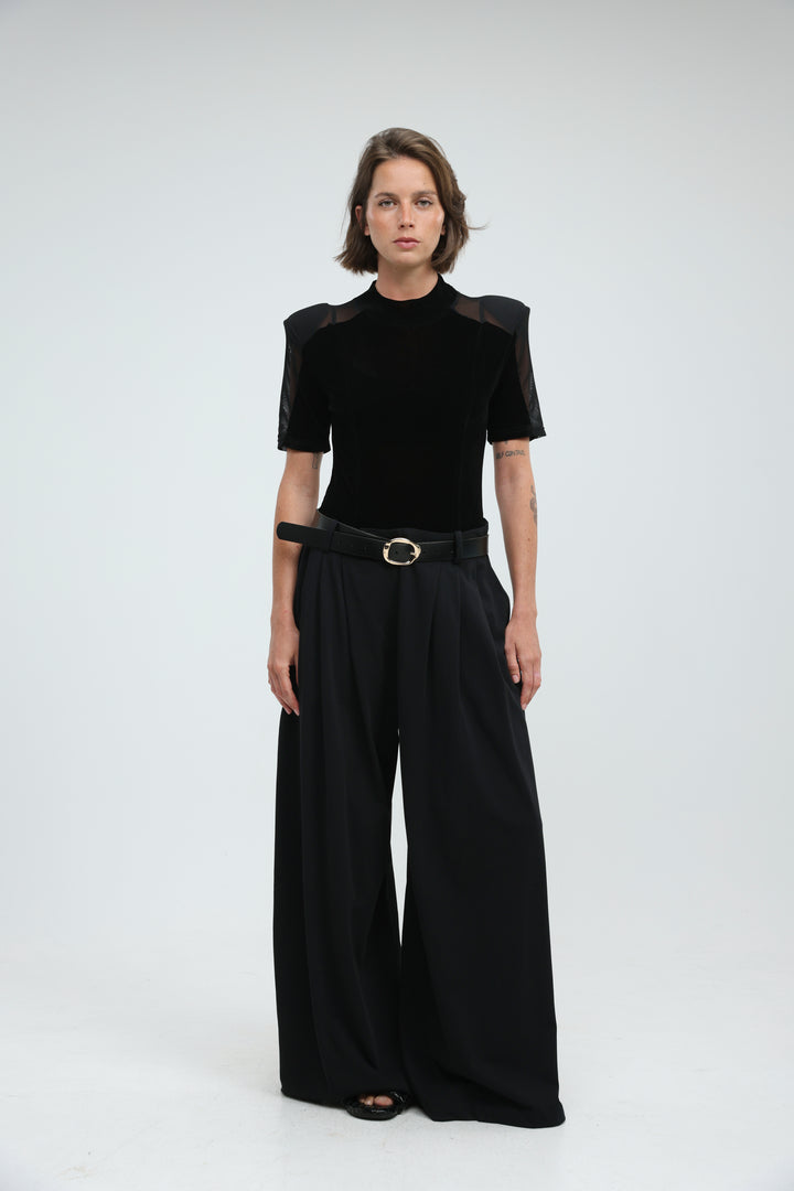 Folder Black Bodysuit