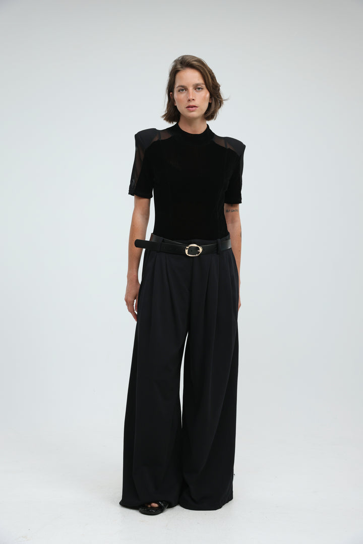Folder Black Bodysuit