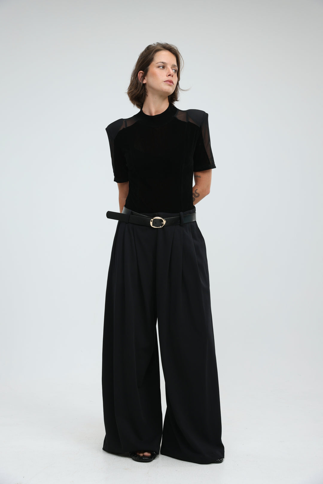 Folder Black Bodysuit