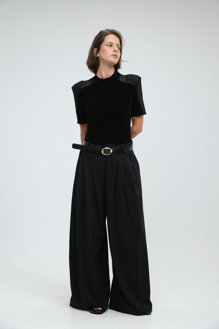 Folder Black Bodysuit