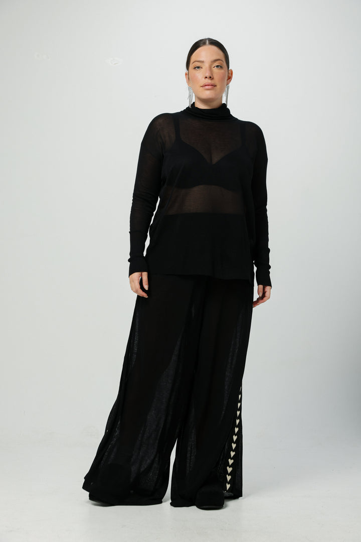 Moment Green High Neck Top