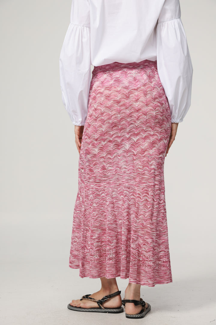 Pink Knitted Skirt