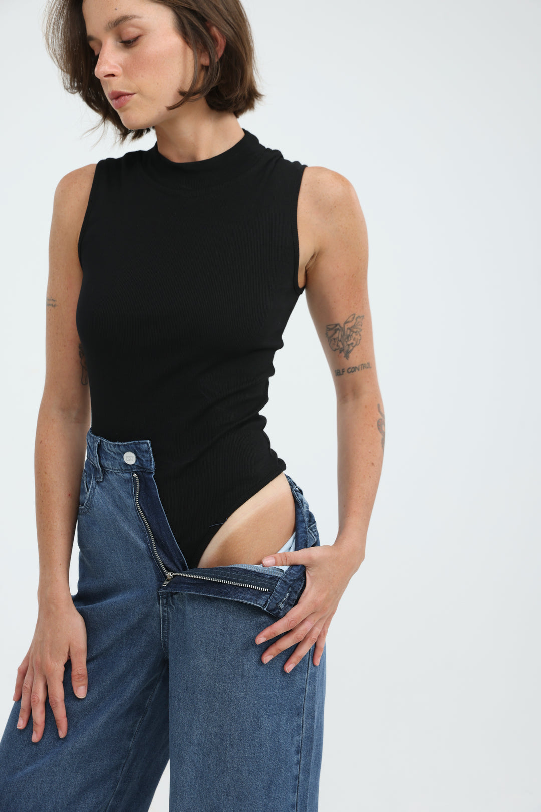 Clean47 Black Bodysuit