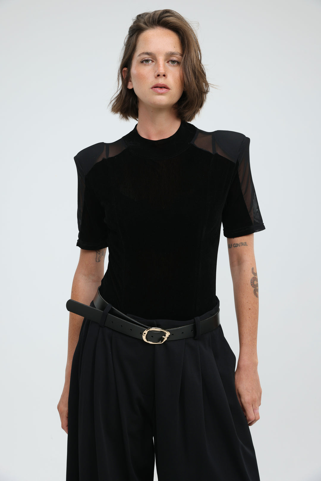 Folder Black Bodysuit