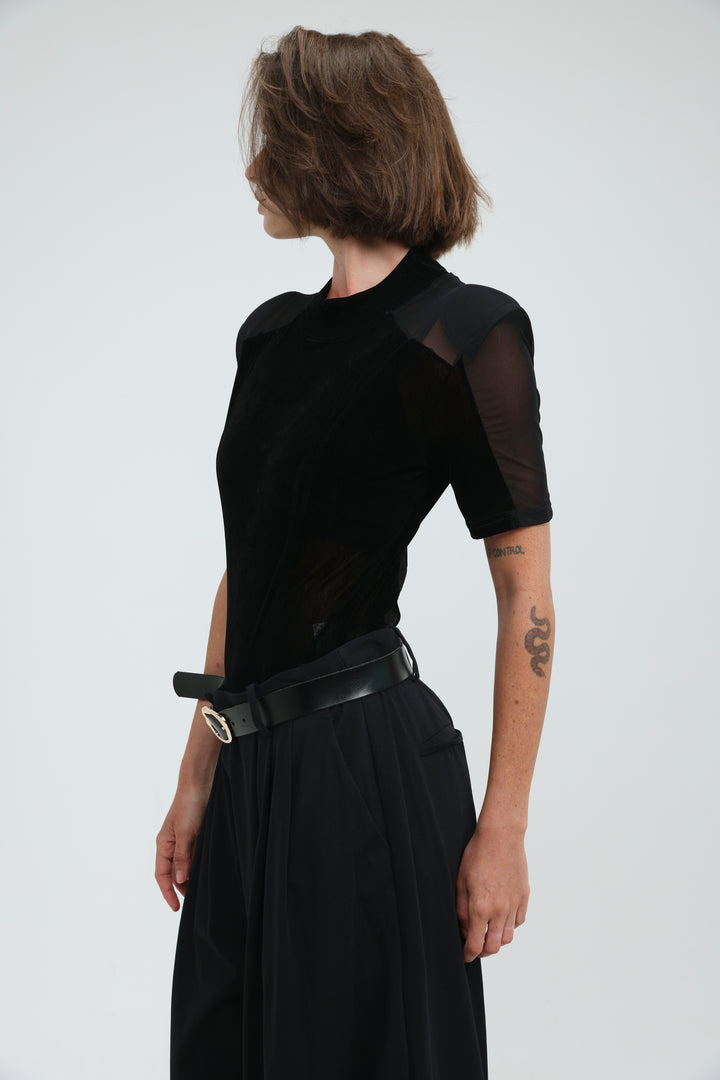 Folder Black Bodysuit