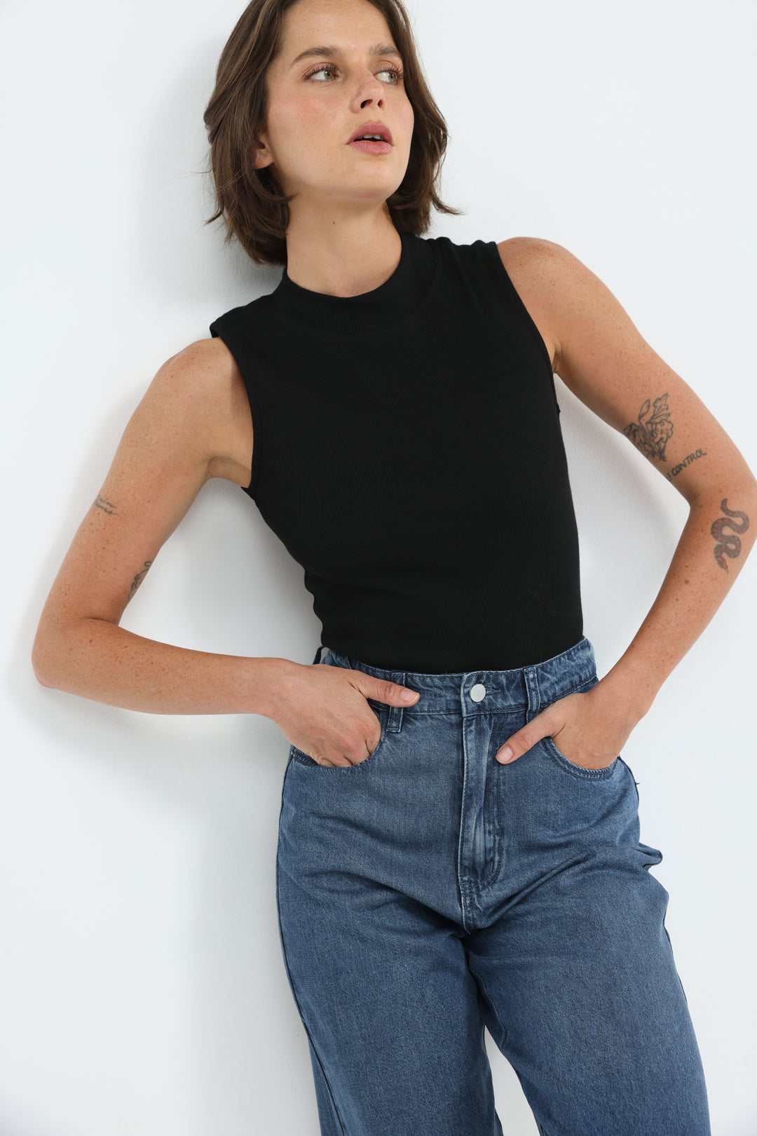Clean47 Black Bodysuit