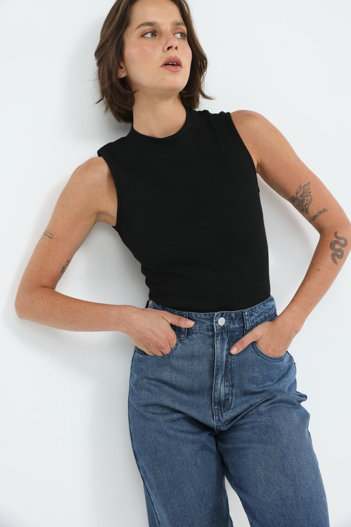 Clean47 Black Bodysuit