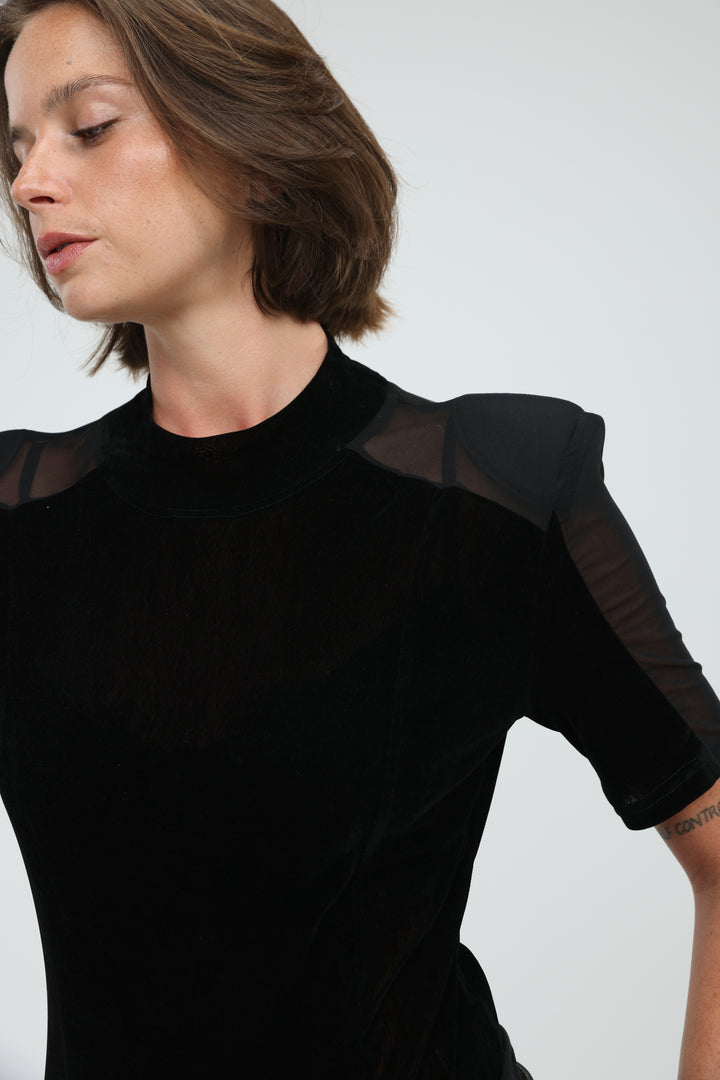 Folder Black Bodysuit