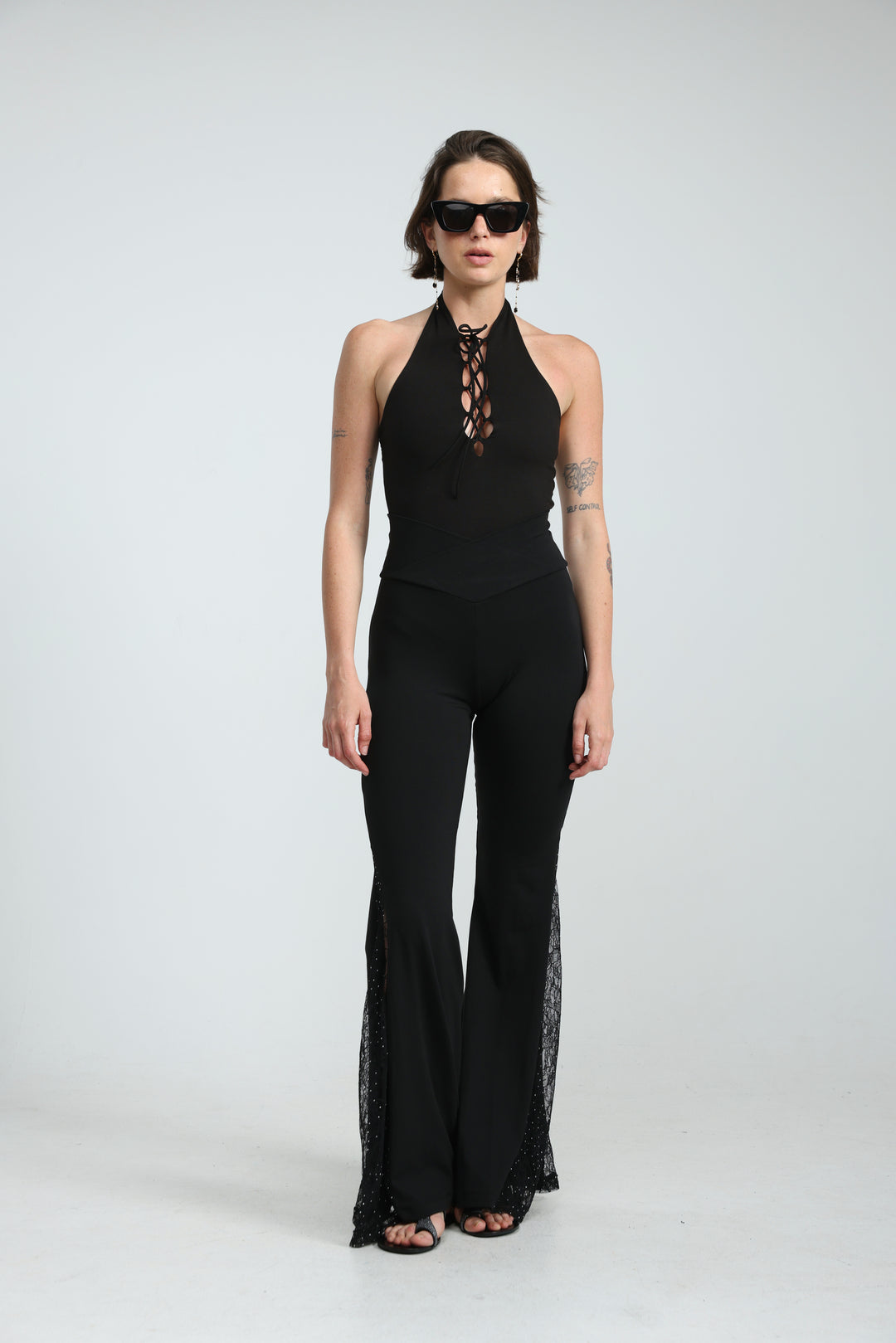 Wild Black Tank Bodysuit