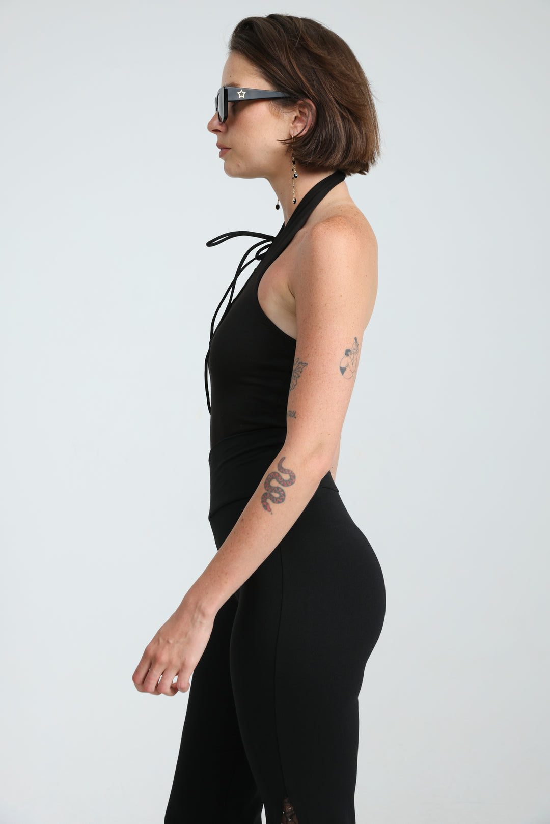 Wild Black Tank Bodysuit