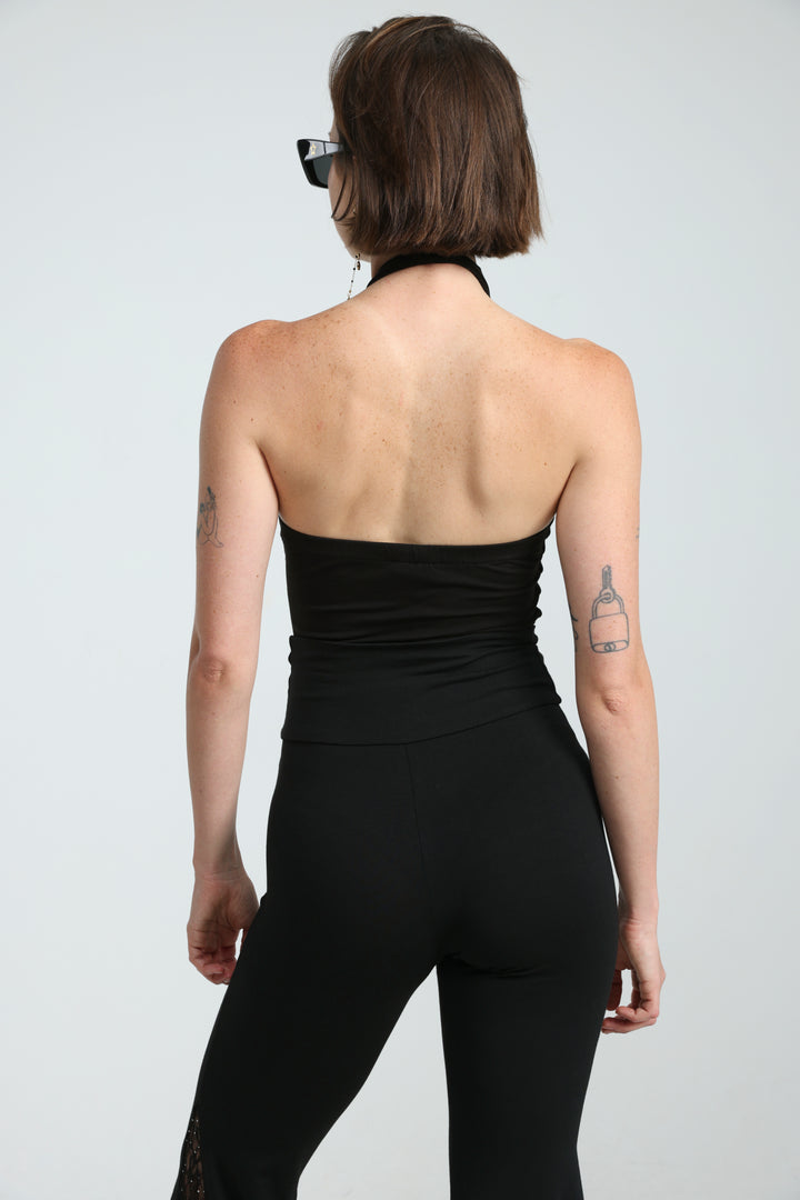 Wild Black Tank Bodysuit