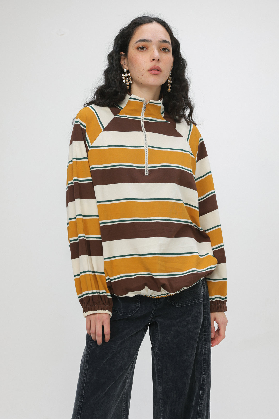 Adam Mustard Striped Polo