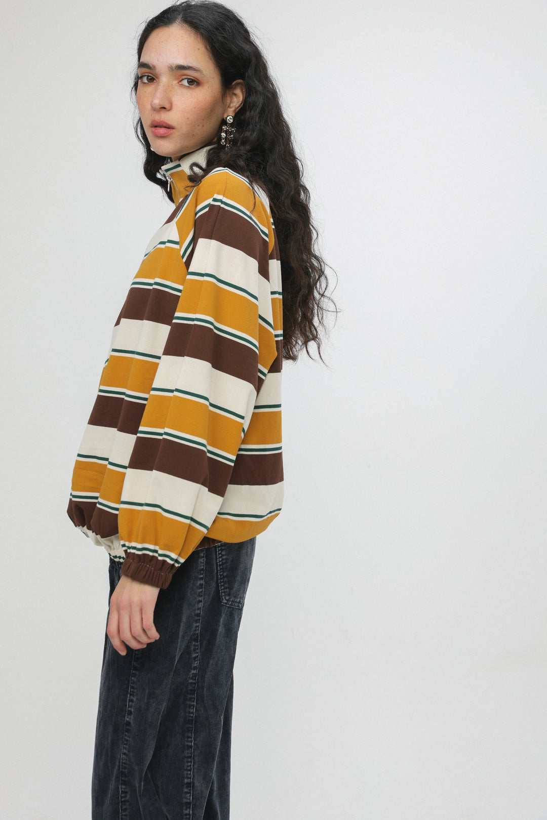 Adam Mustard Striped Polo