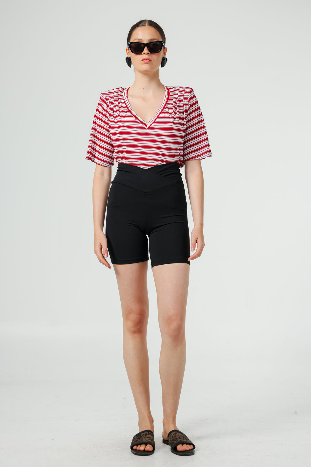 Vivoosh Red Striped Padded T-Shirt