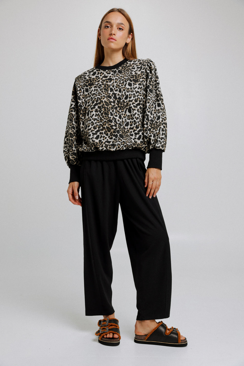 סווטשירט לנשים Blessing Leopard Sweatshirt מנומר