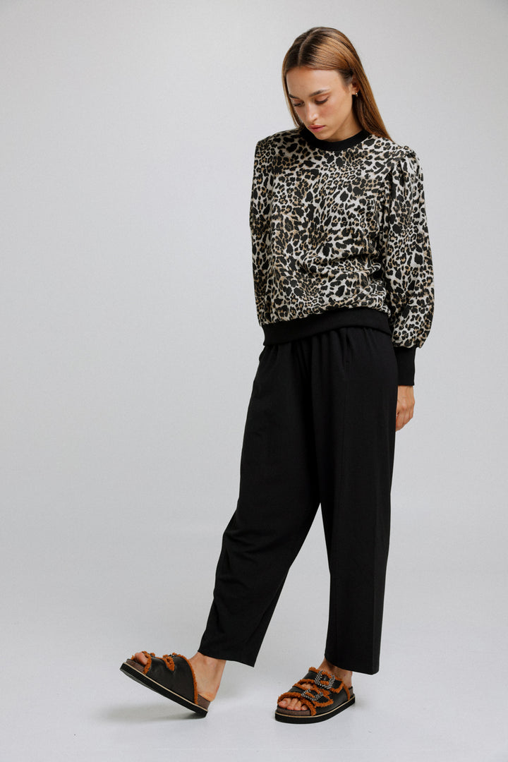 Blessing Leopard Sweatshirt חולצת סווטשירט פוטר 