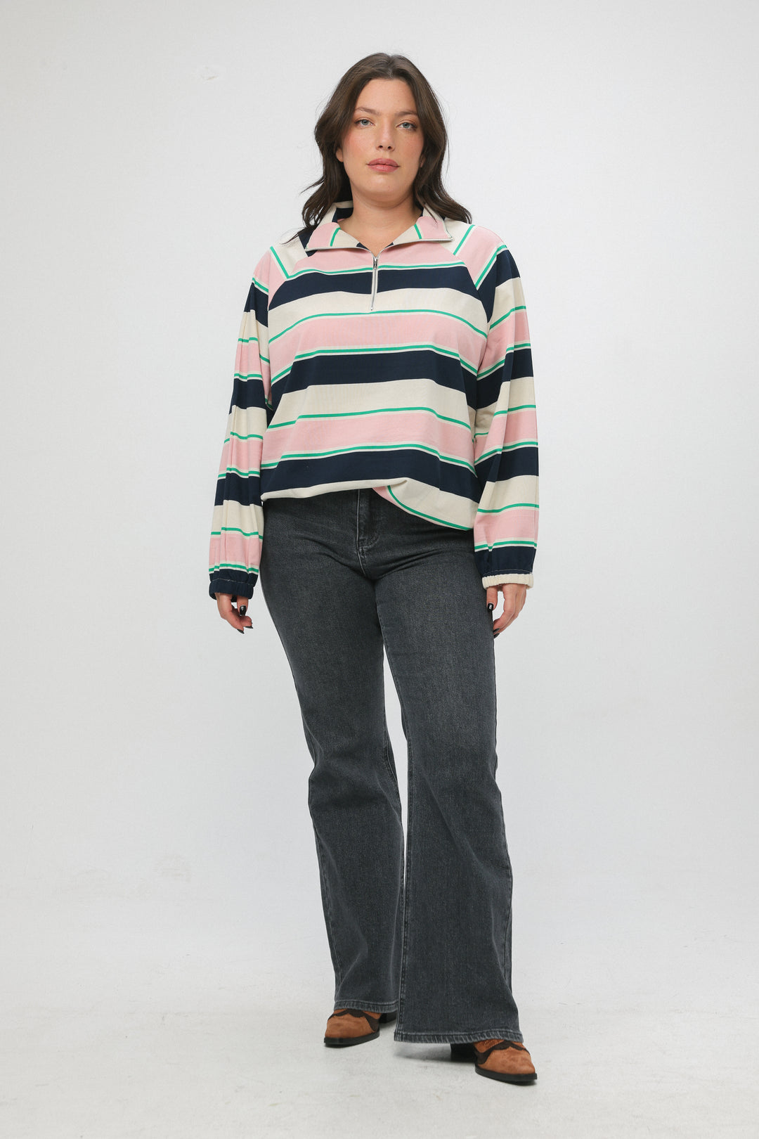 Adam Mustard Striped Polo