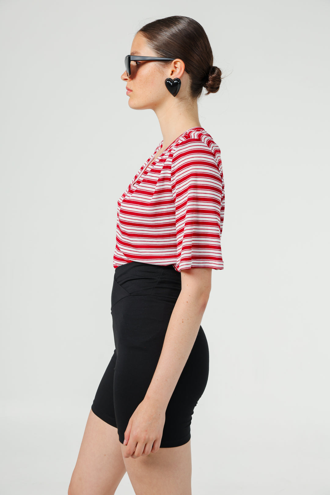 Vivoosh Red Striped Padded T-Shirt